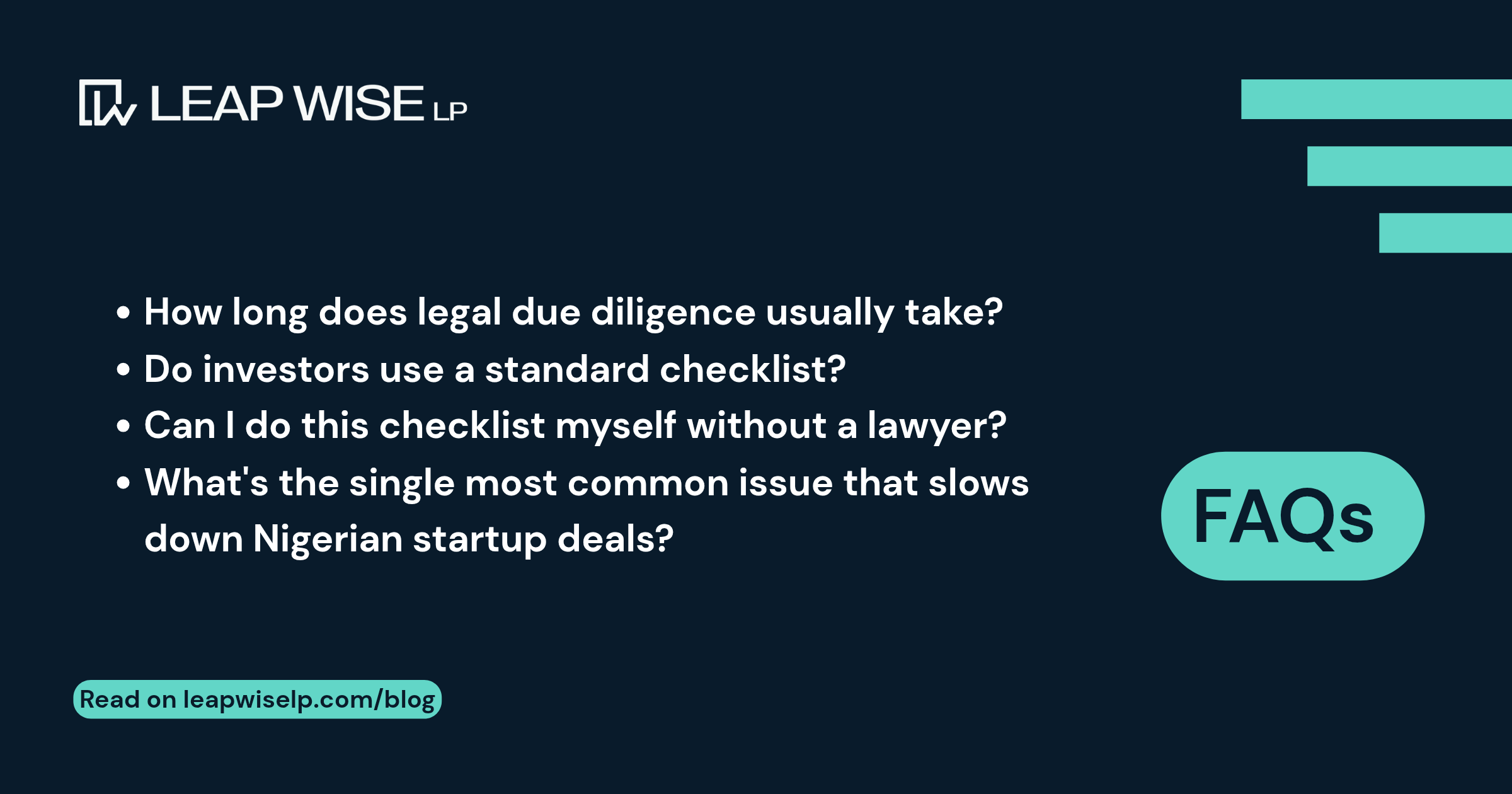 Frequently Asked Questions on Investment Due Diligence