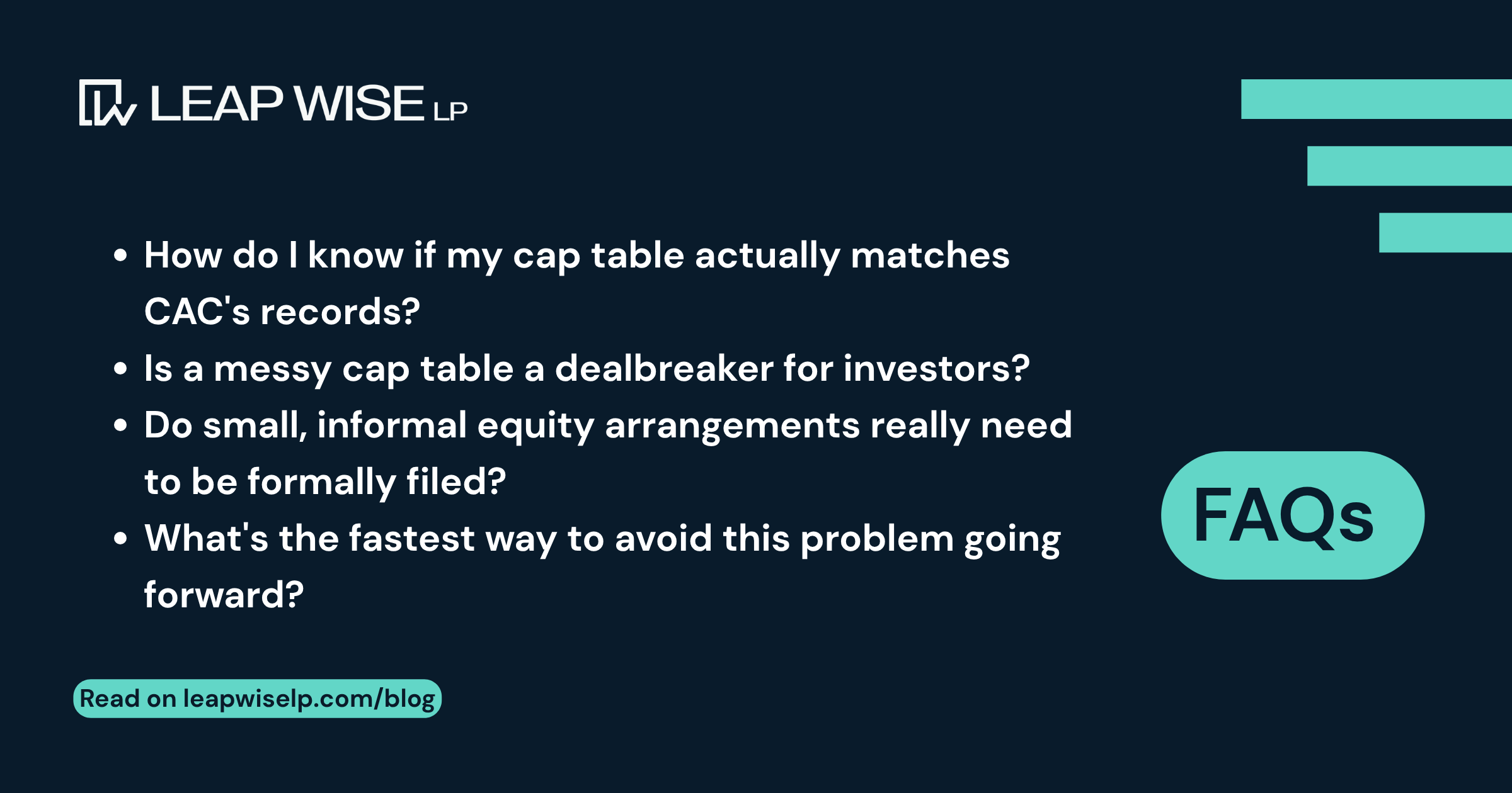 FAQs on Cap Table Mistakes That Delay Startup Funding (And How to Fix Them Early)